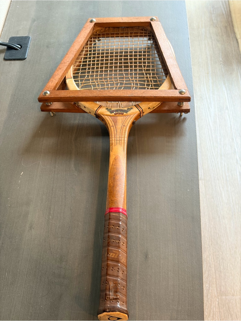 Title
Vintage Dunlop Maxply Wooden Tennis
Racket with Press suit collectors